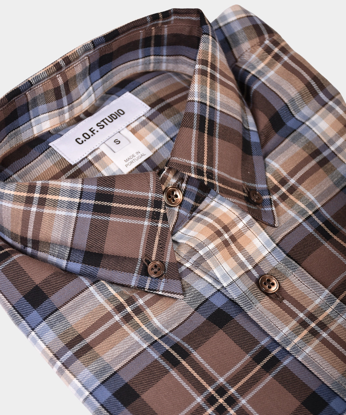 Button Down Cotton Flannel - Nutella - Hugo Sthlm