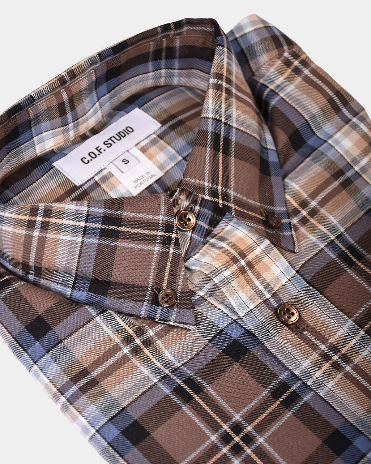 Button Down Cotton Flannel - Nutella - Hugo Sthlm