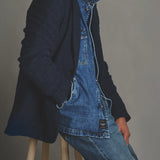 Calvon Wool Blazer - Vintage Indigo - Hugo Sthlm