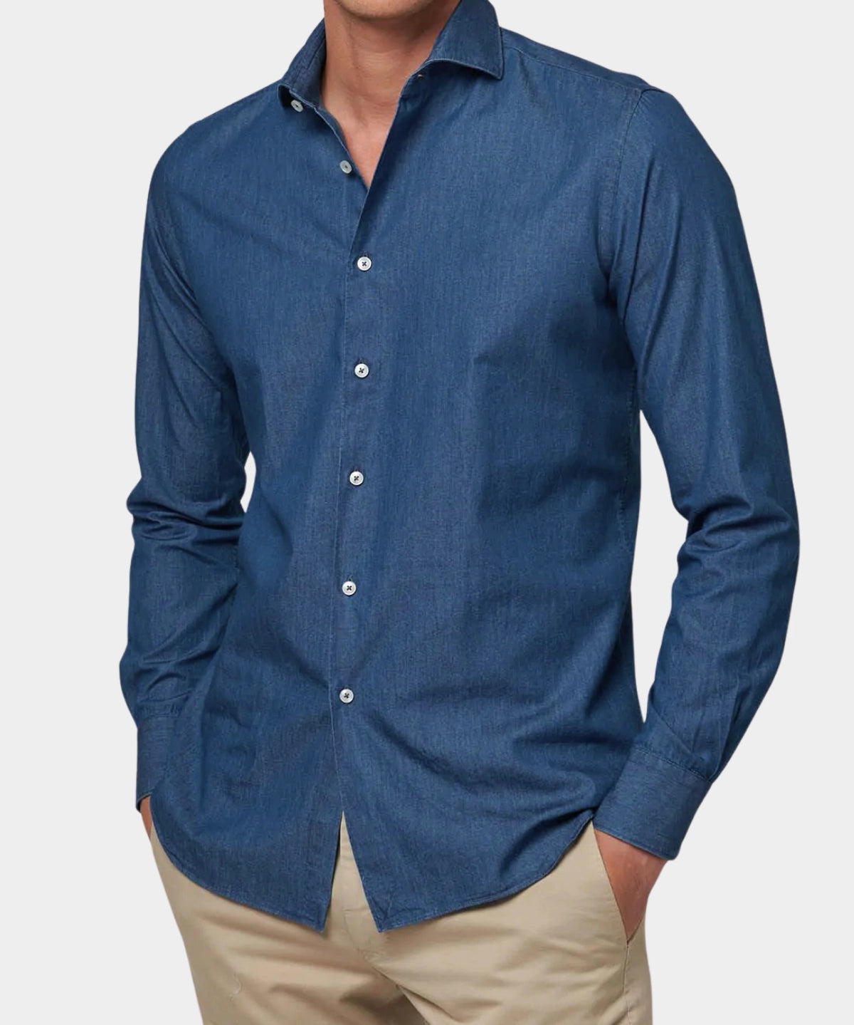 chambray shirt - Blue - Hugo Sthlm