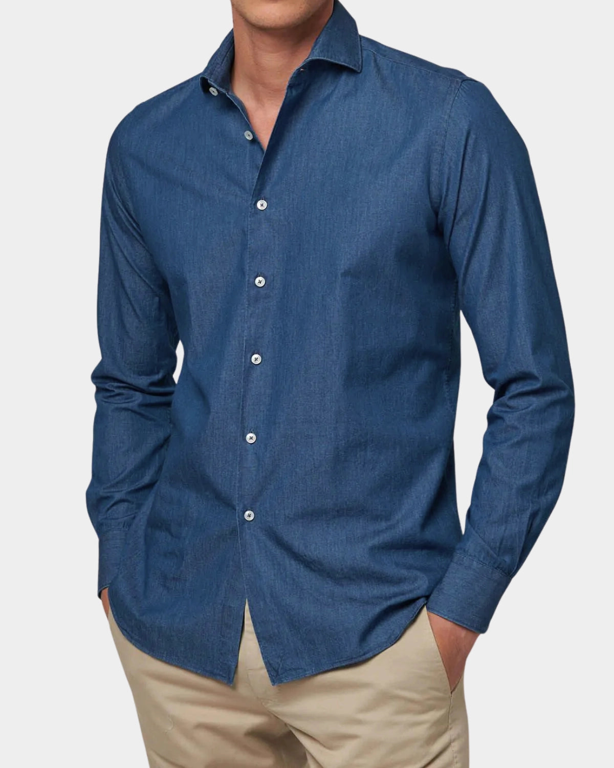 chambray shirt - Blue - Hugo Sthlm