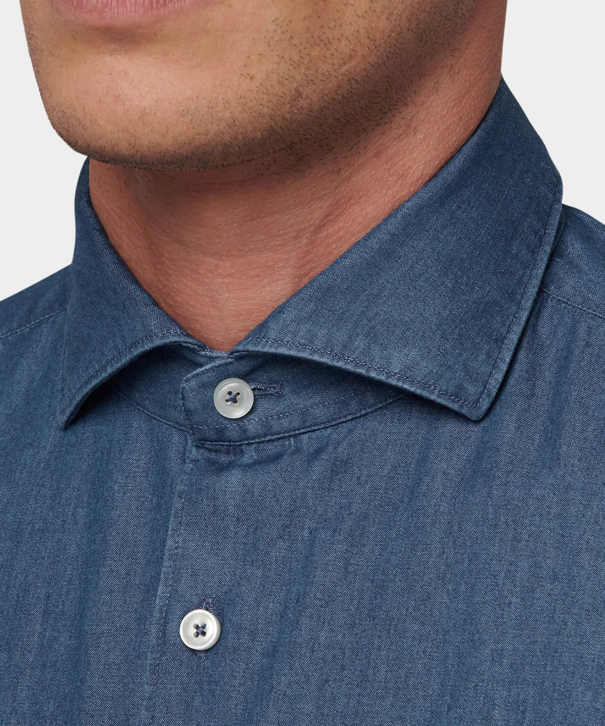 chambray shirt - Blue - Hugo Sthlm