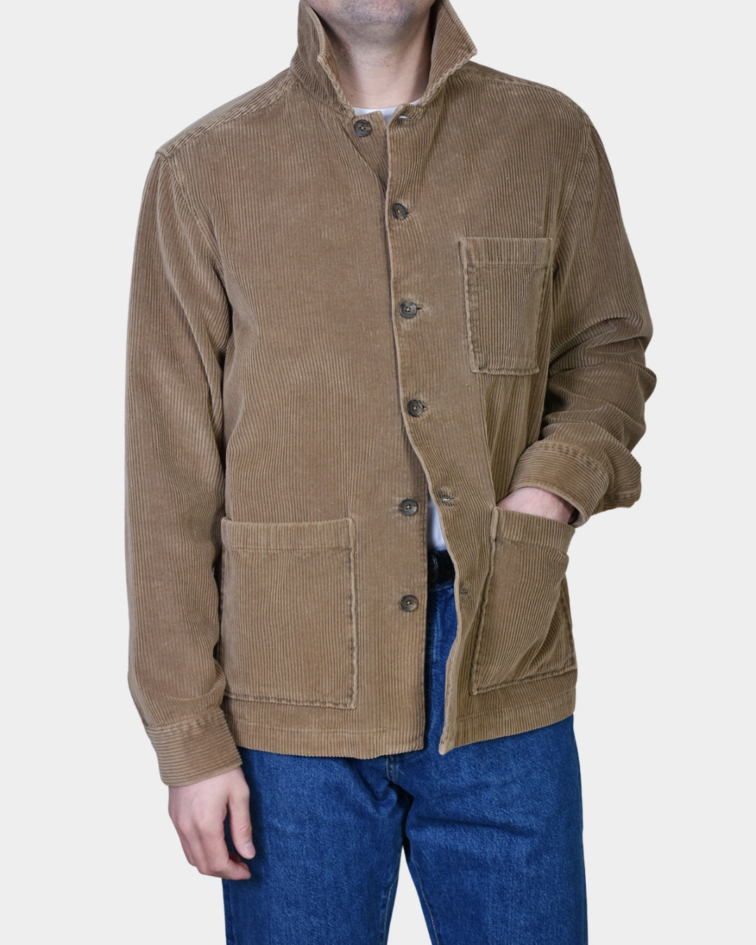 Corduroy Overshirt - Beige - Hugo Sthlm