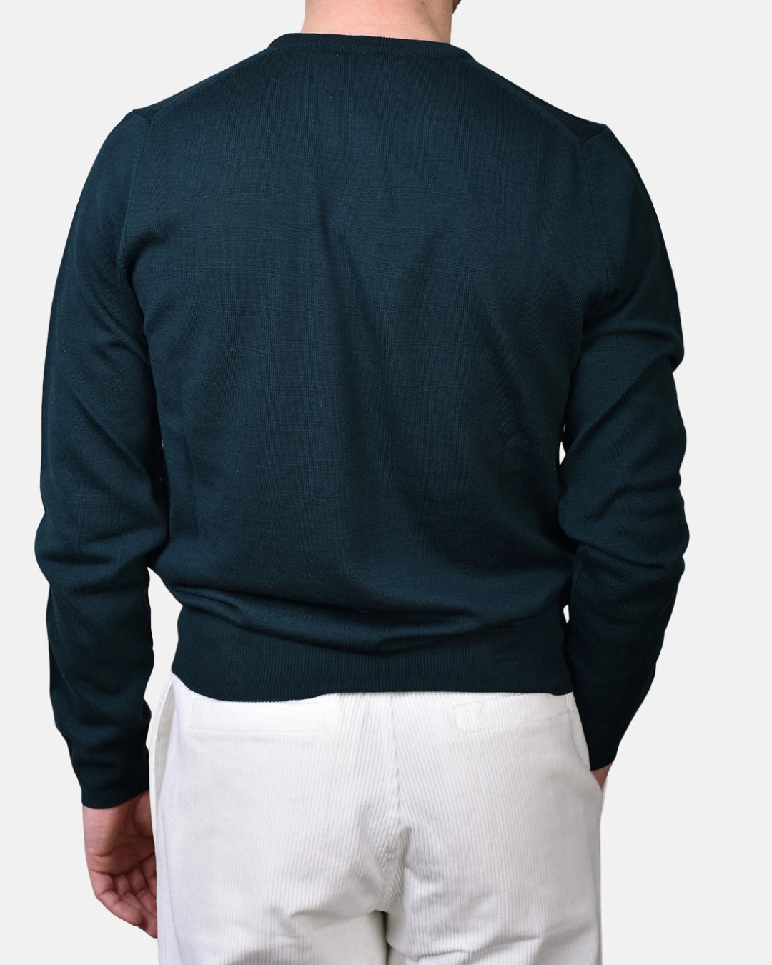 Crewneck 12 GG Merino - Green - Hugo Sthlm