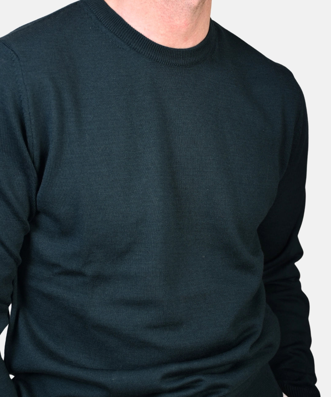 Crewneck 12 GG Merino - Green - Hugo Sthlm