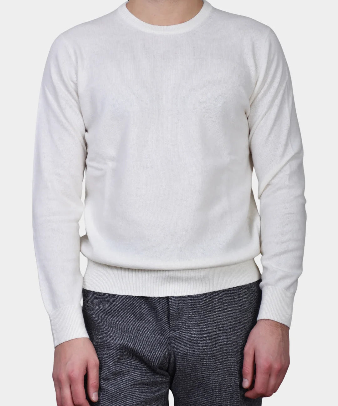 Crewneck 12 GG Cash Blend - White - Hugo Sthlm