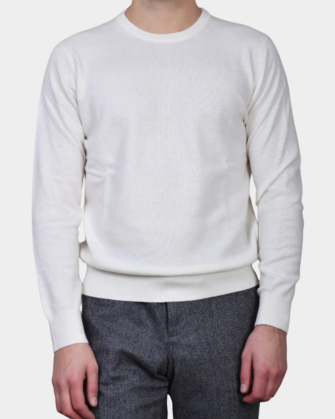 Crewneck 12 GG Cash Blend - White - Hugo Sthlm