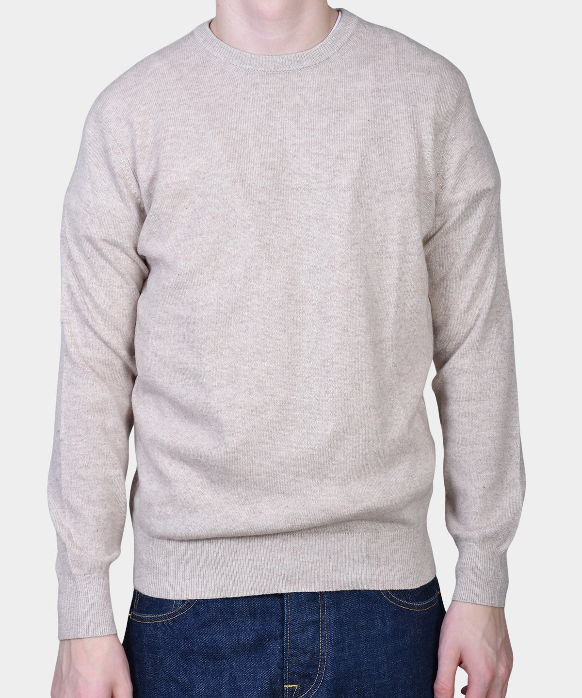Crewneck 12 GG Lambswool - Sand - Hugo Sthlm