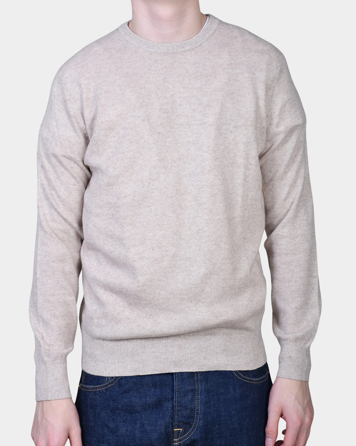 Crewneck 12 GG Lambswool - Sand - Hugo Sthlm