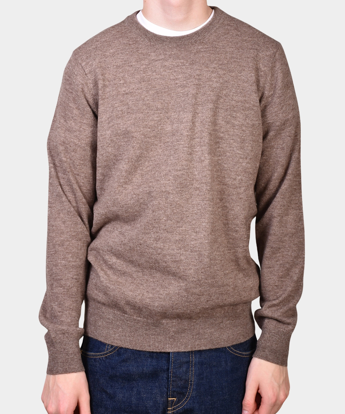 Crewneck 12 GG Lambswool - Brown - Hugo Sthlm