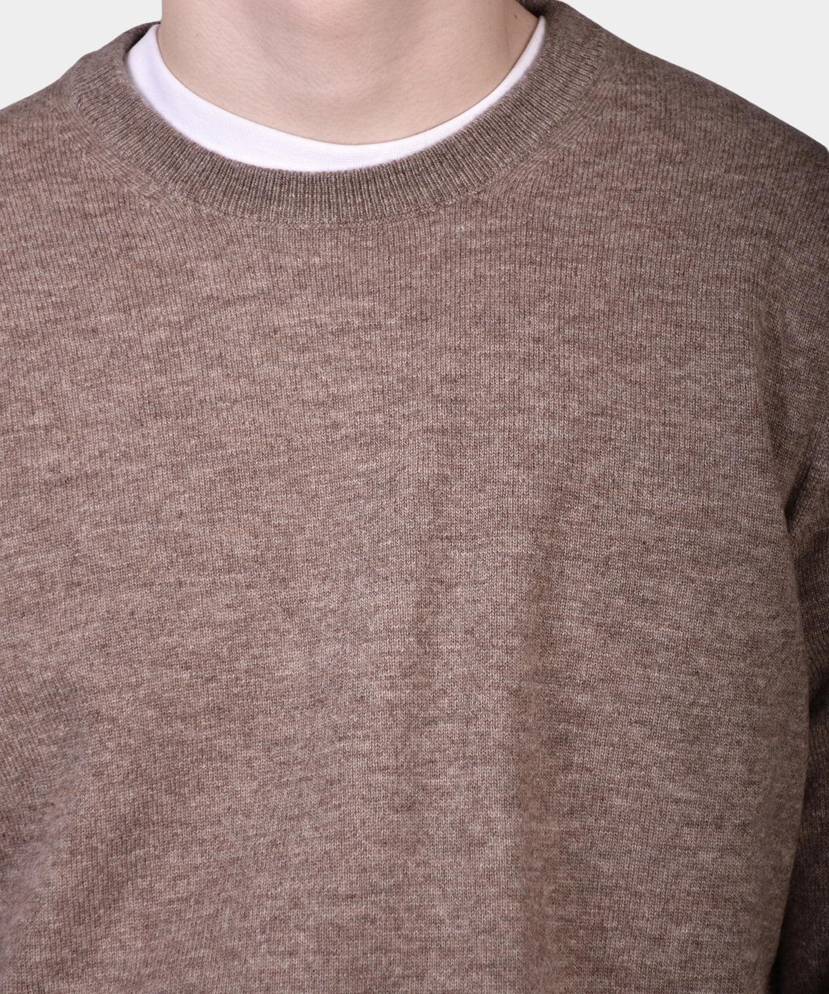Crewneck 12 GG Lambswool - Brown - Hugo Sthlm