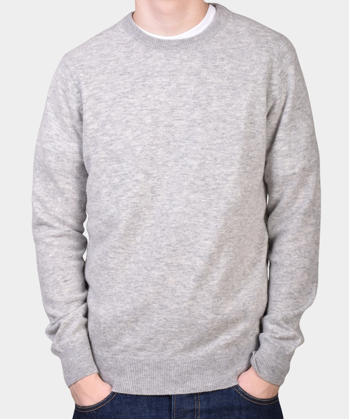 Crewneck 12 GG Lambswool - Grey - Hugo Sthlm