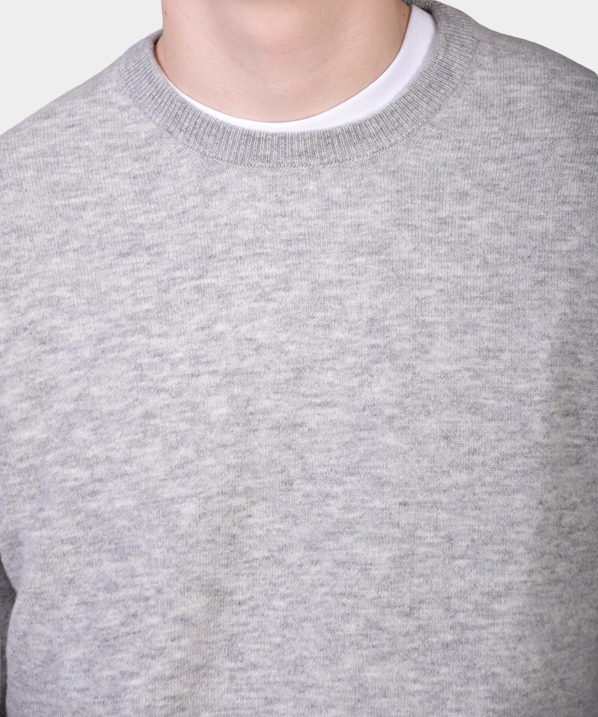 Crewneck 12 GG Lambswool - Grey - Hugo Sthlm