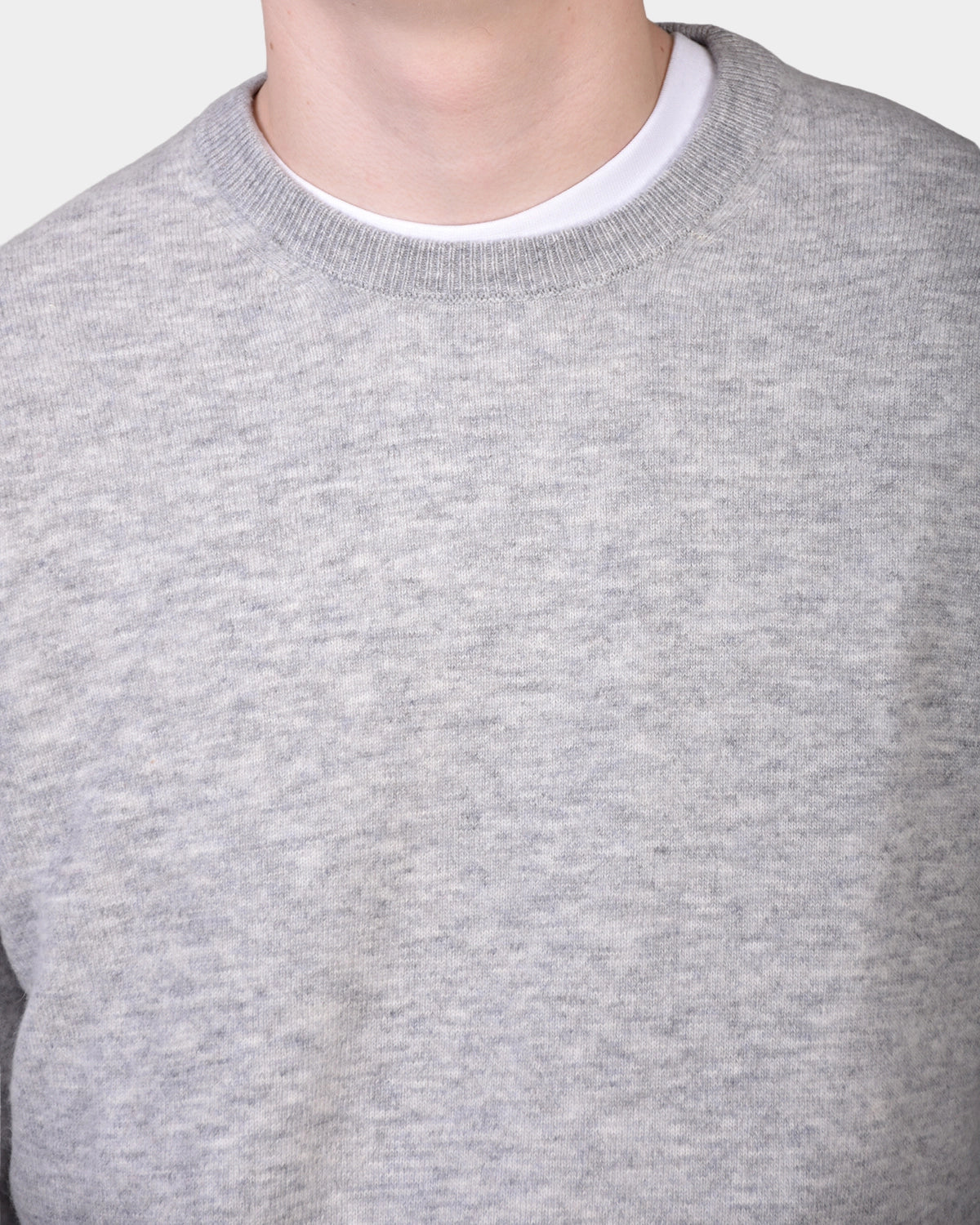 Crewneck 12 GG Lambswool - Grey - Hugo Sthlm