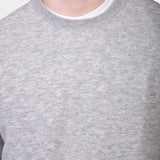 Crewneck 12 GG Lambswool - Grey - Hugo Sthlm