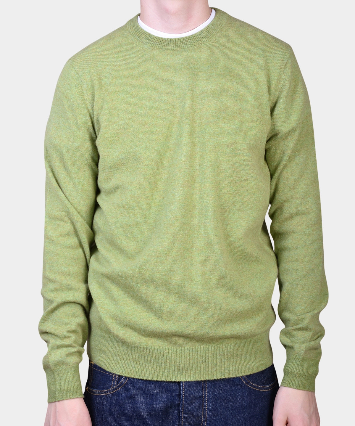 Crewneck 12 GG Lambswool - L Green - Hugo Sthlm