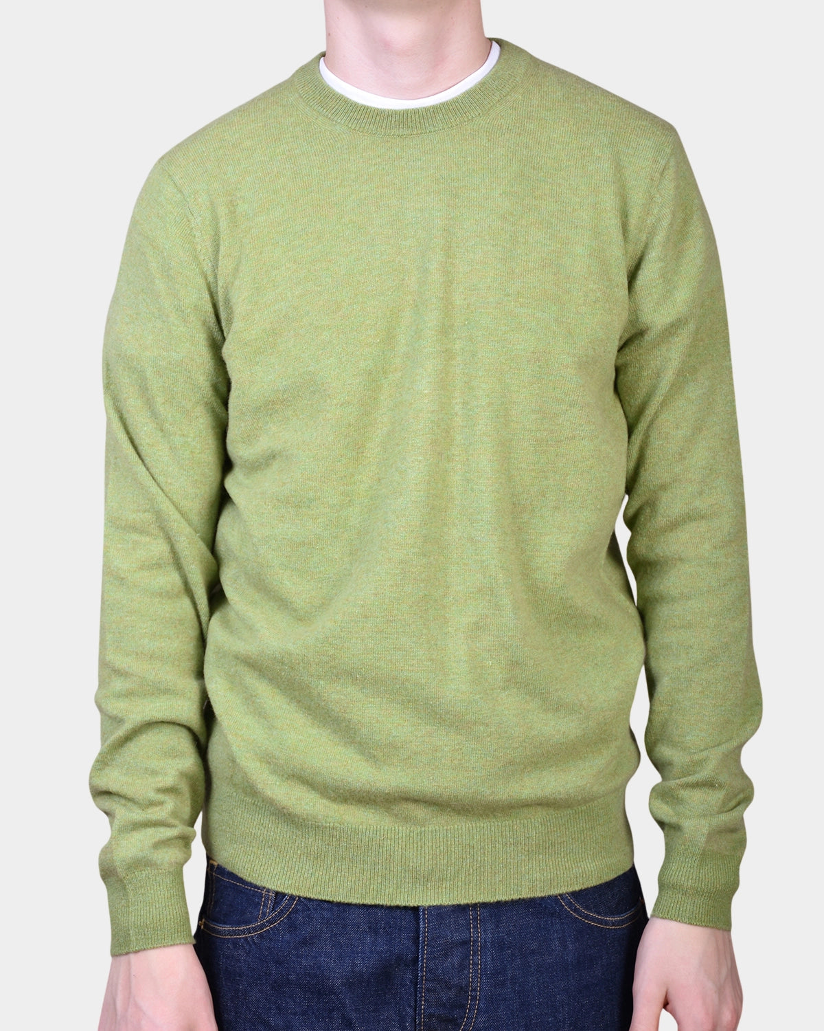 Crewneck 12 GG Lambswool - L Green - Hugo Sthlm