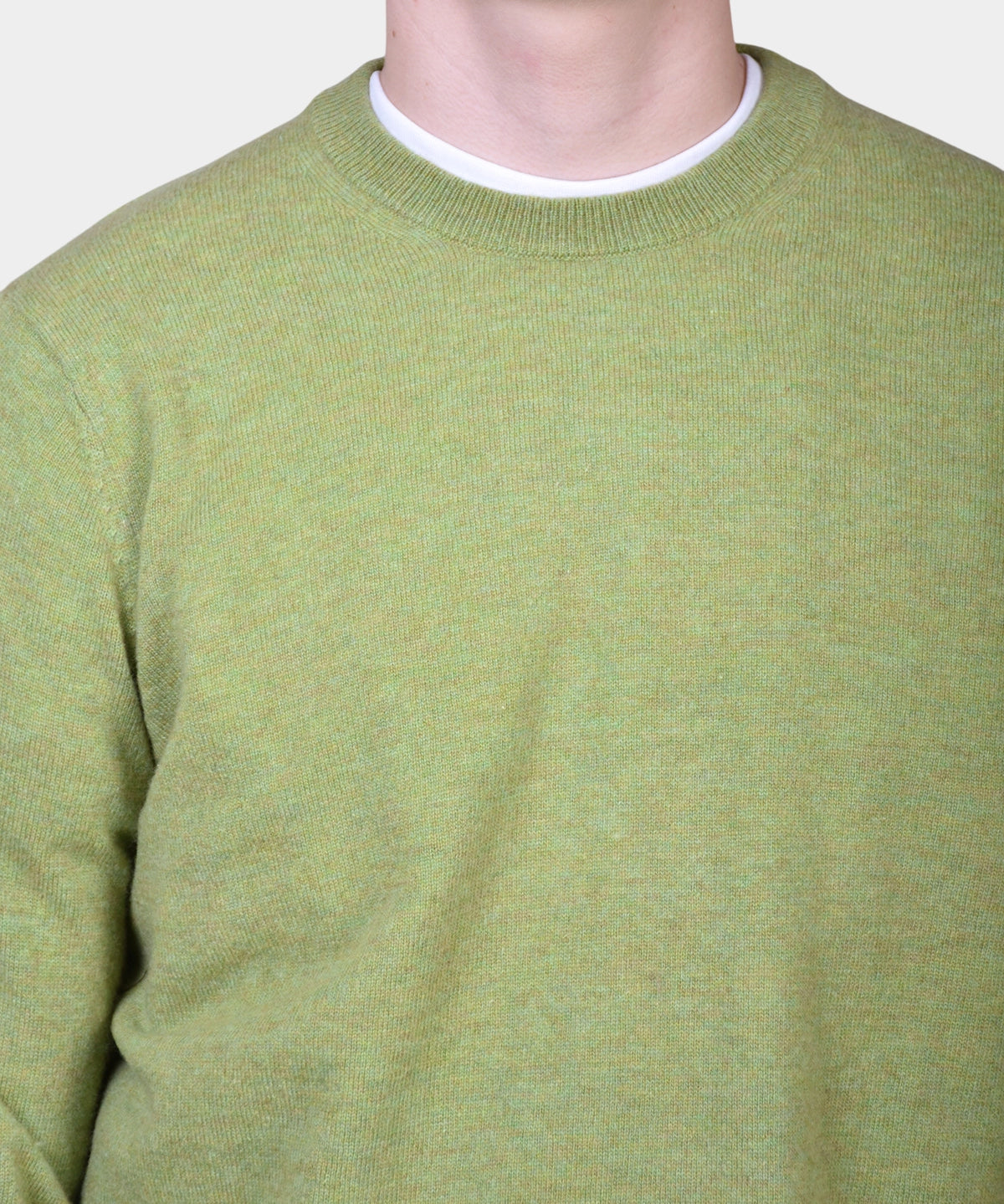 Crewneck 12 GG Lambswool - L Green - Hugo Sthlm