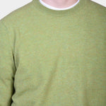 Crewneck 12 GG Lambswool - L Green - Hugo Sthlm