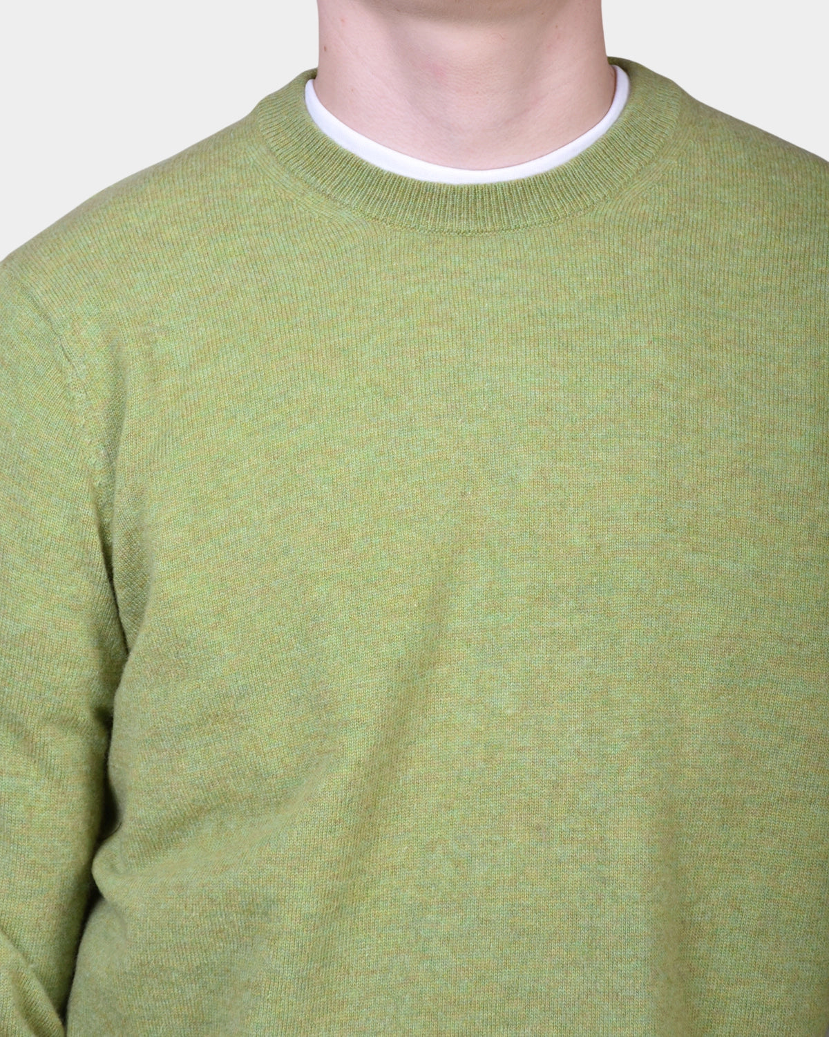 Crewneck 12 GG Lambswool - L Green - Hugo Sthlm