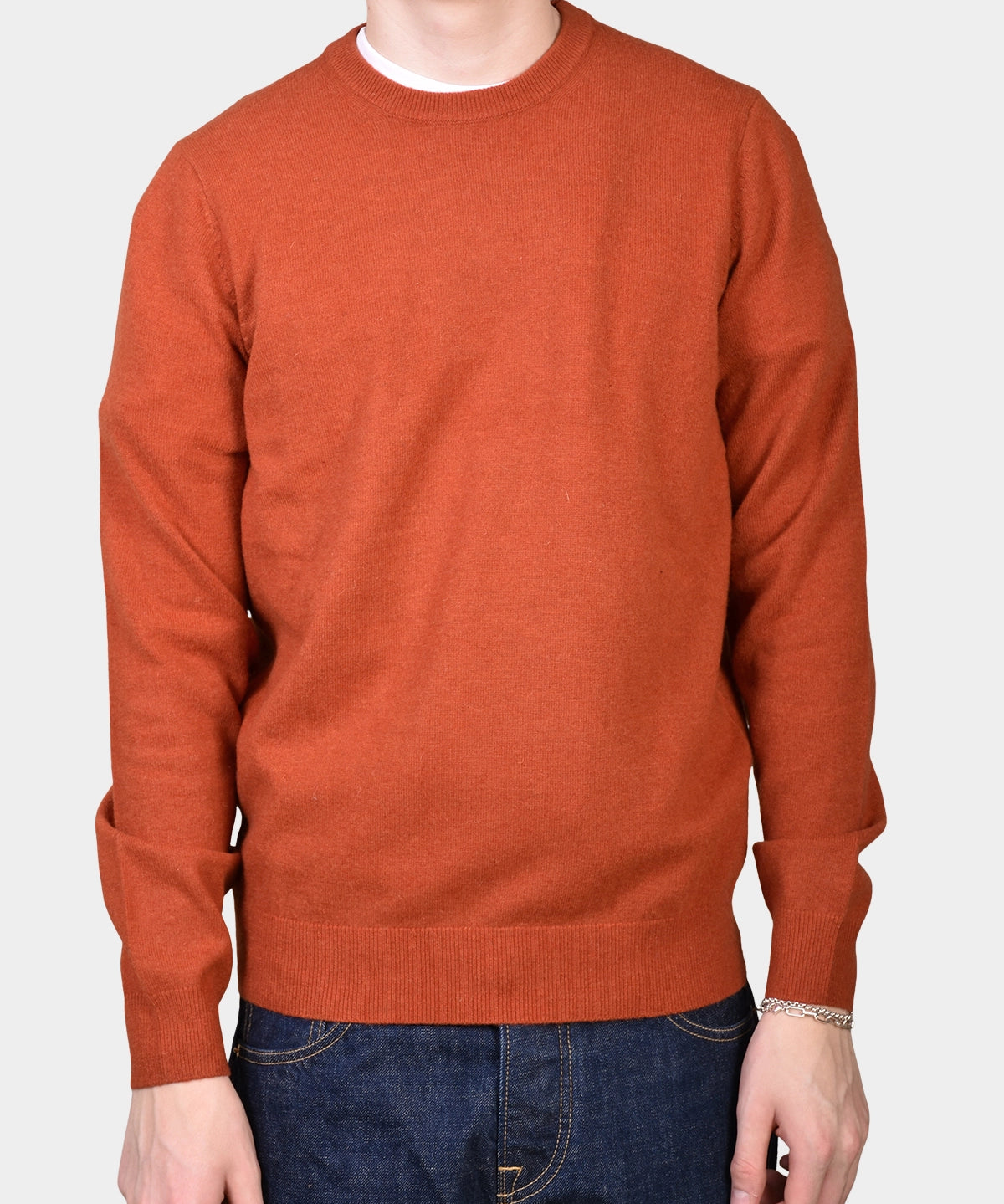 Crewneck 12 GG Lambswool - Orange - Hugo Sthlm
