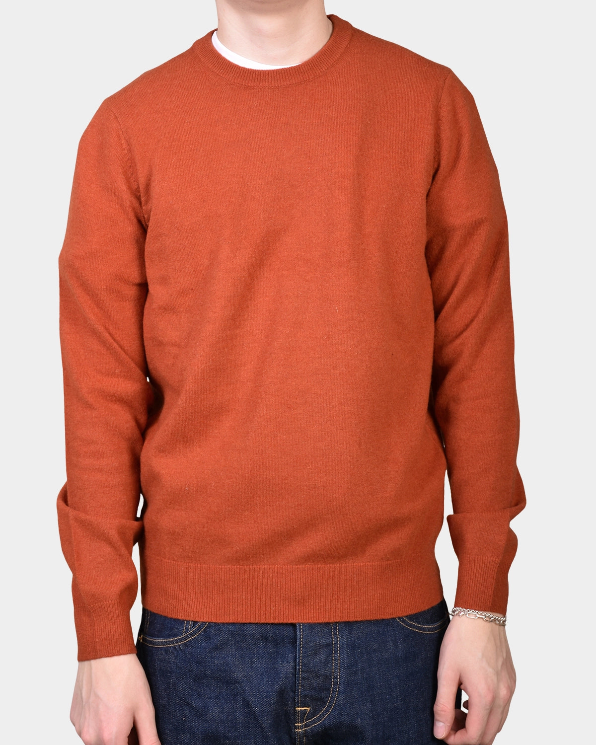 Crewneck 12 GG Lambswool - Orange - Hugo Sthlm