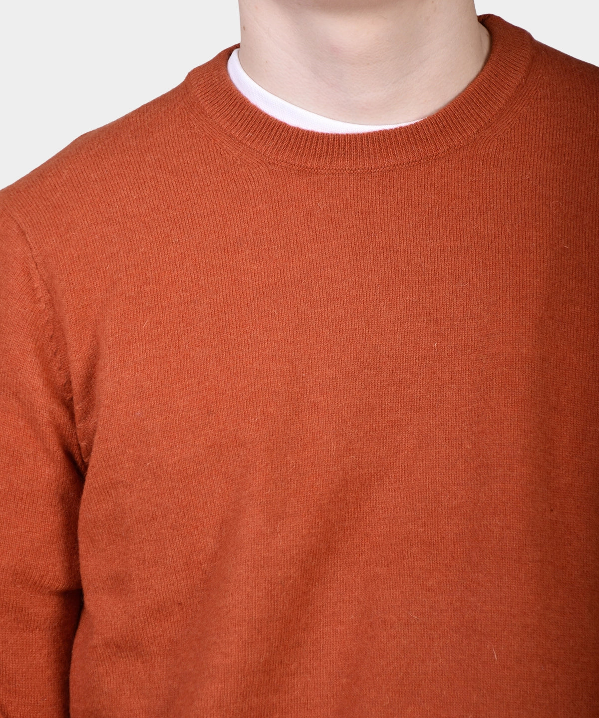 Crewneck 12 GG Lambswool - Orange - Hugo Sthlm