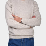 Crew Neck 70/30 Wool/Cashmere - Beige - Hugo Sthlm
