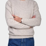 Crew Neck 70/30 Wool/Cashmere - Beige - Hugo Sthlm