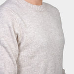 Crew Neck 70/30 Wool/Cashmere - Beige - Hugo Sthlm