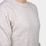 Crewneck 70/30 Wool Cashmere - Beige