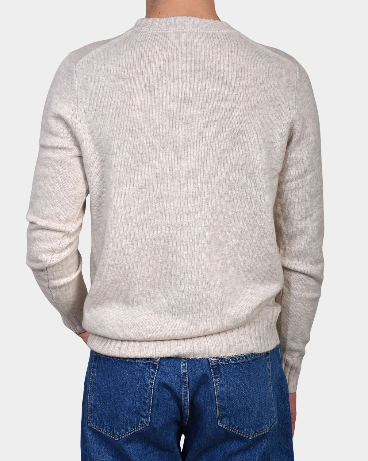 Crew Neck 70/30 Wool/Cashmere - Beige - Hugo Sthlm