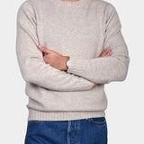 Crewneck 70/30 Wool Cashmere - Beige