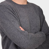 Crew Neck 70/30 Wool/Cashmere - Grey - Hugo Sthlm
