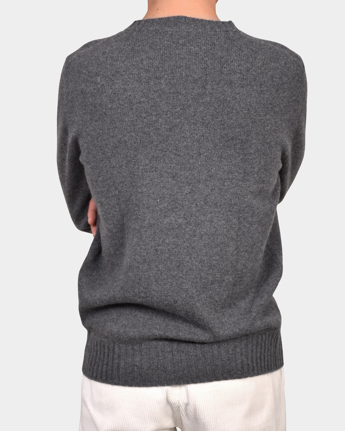 Crew Neck 70/30 Wool/Cashmere - Grey - Hugo Sthlm