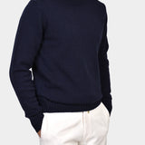 Crewneck 70/30 Wool Cashmere - Navy
