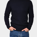 Crewneck Cashmere Blend - Navy - Hugo Sthlm