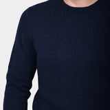 Crewneck Cashmere Blend - Navy - Hugo Sthlm
