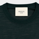 Crewneck Cashmere Silk 18 GG - Green