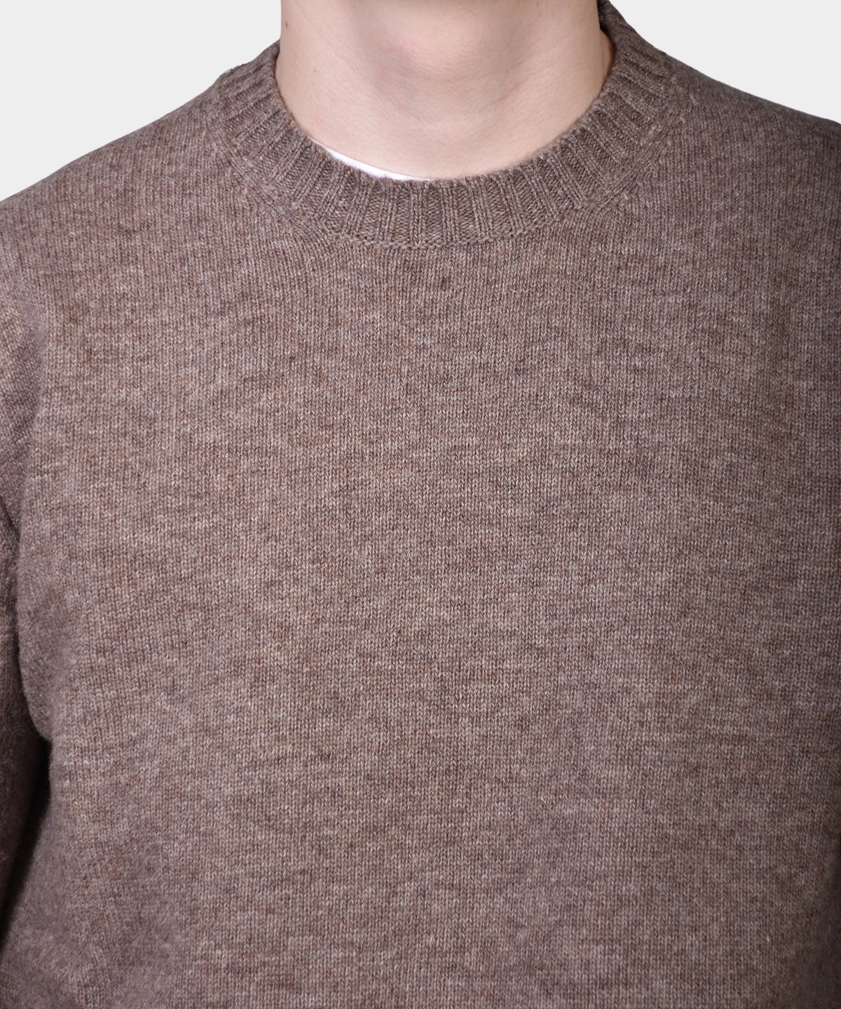 Crewneck Lambswool 7 GG - Brown - Hugo Sthlm