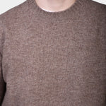 Crewneck Lambswool 7 GG - Brown - Hugo Sthlm