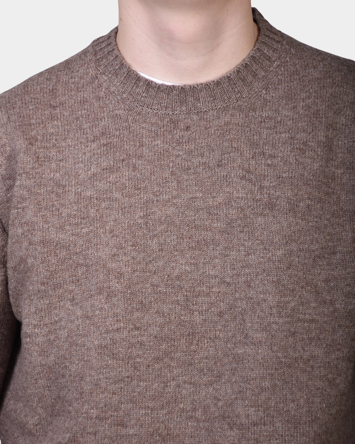 Crewneck Lambswool 7 GG - Brown - Hugo Sthlm