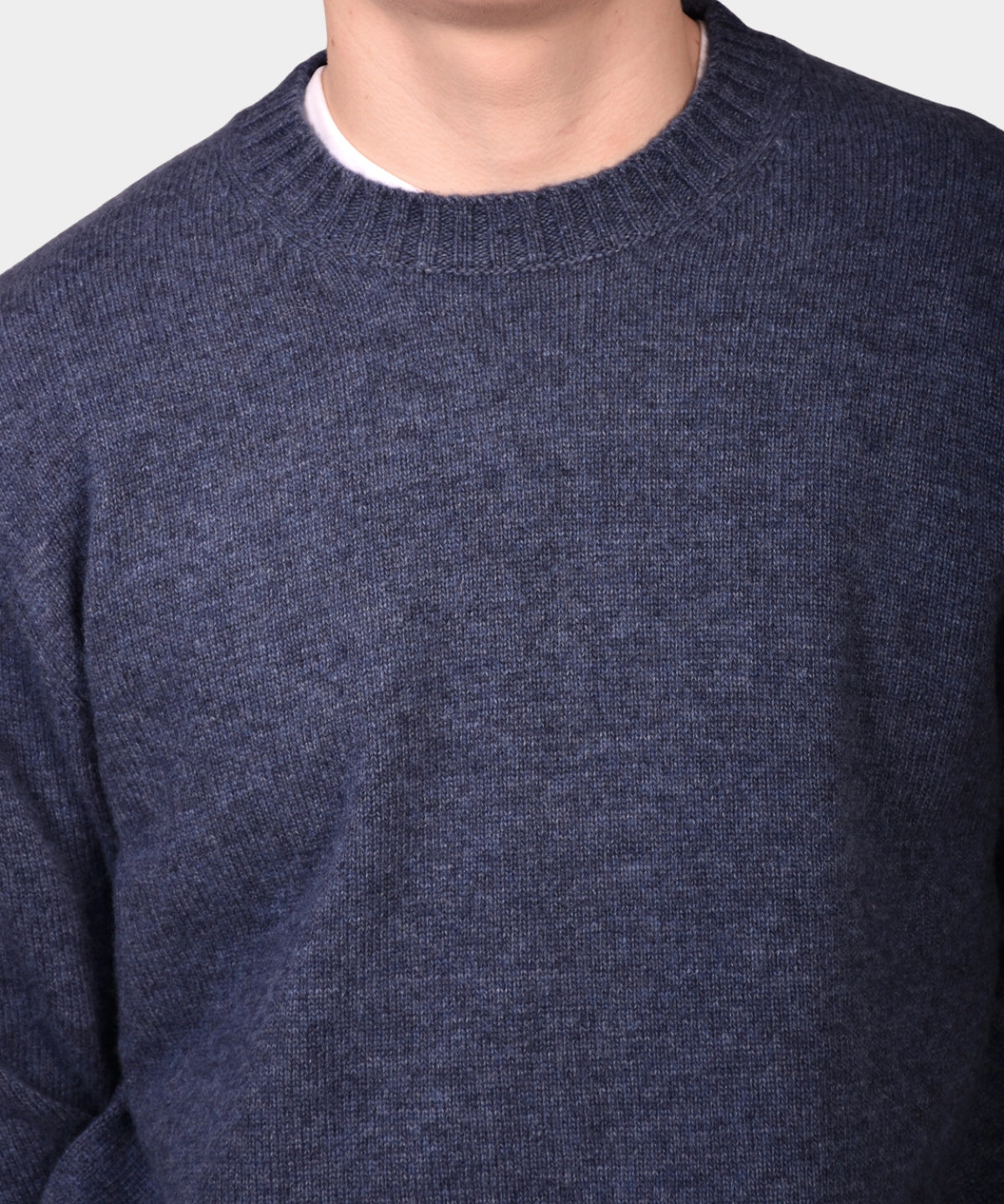 Crewneck Lambswool 7 GG - Denim - Hugo Sthlm