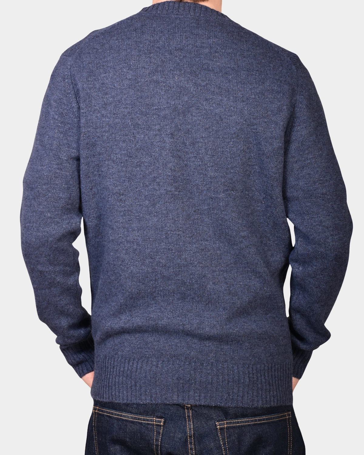 Crewneck Lambswool 7 GG - Denim - Hugo Sthlm