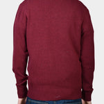 Crewneck Lambswool 7 GG - Wine - Hugo Sthlm