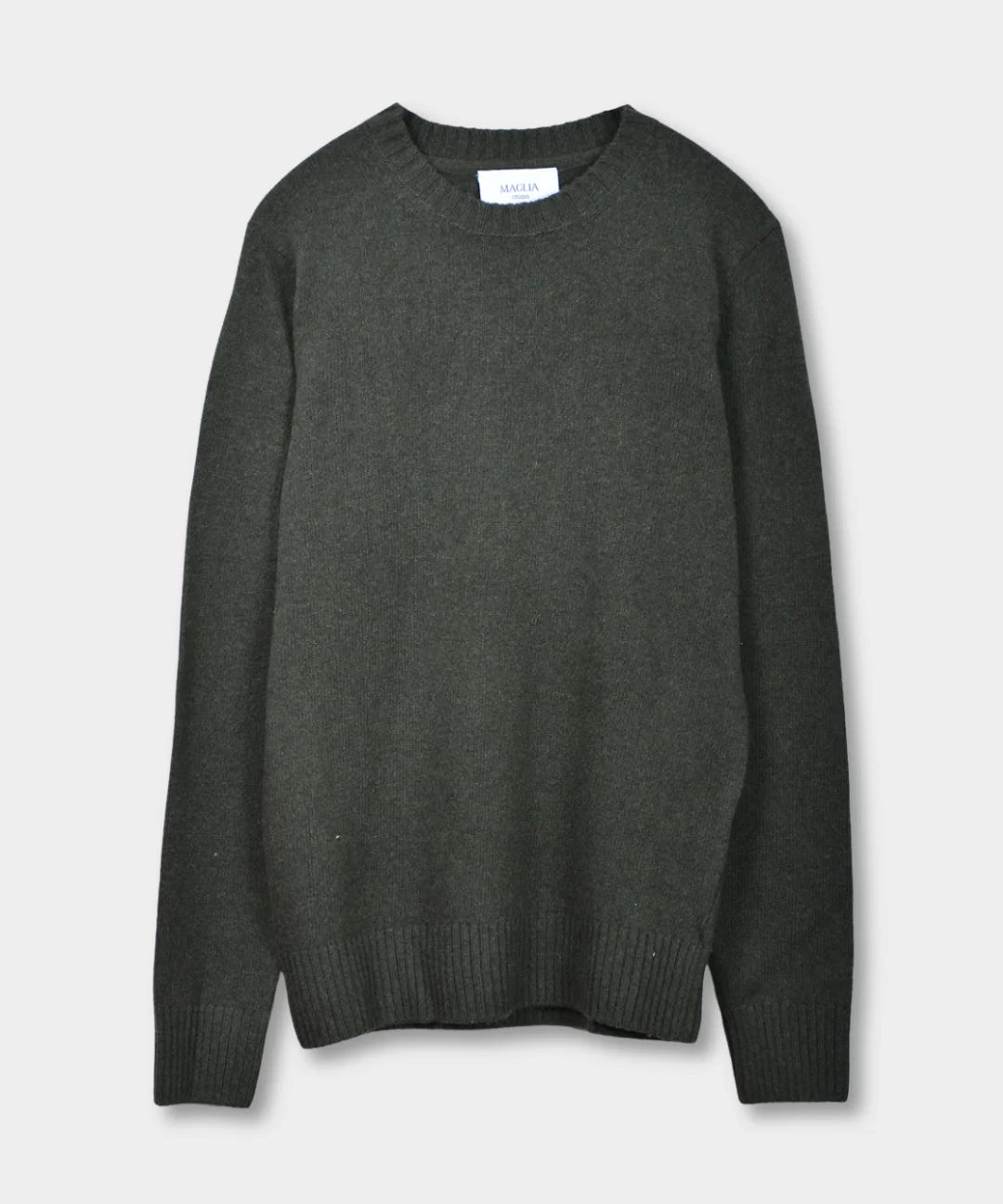 Crewneck Lambswool 7 GG - Forest Green - Hugo Sthlm