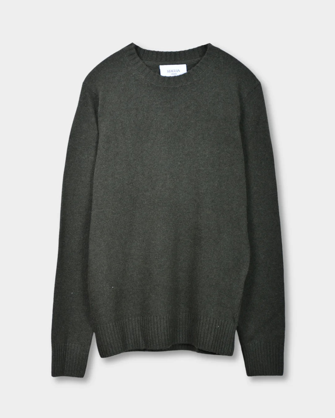 Crewneck Lambswool 7 GG - Forest Green - Hugo Sthlm