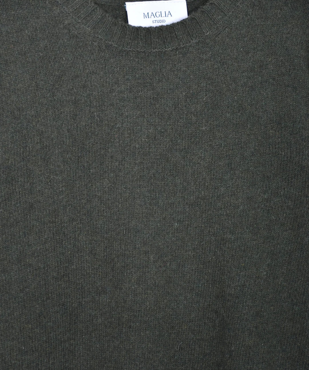 Crewneck Lambswool 7 GG - Forest Green - Hugo Sthlm