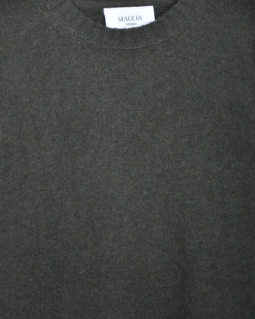 Crewneck Lambswool 7 GG - Forest Green - Hugo Sthlm