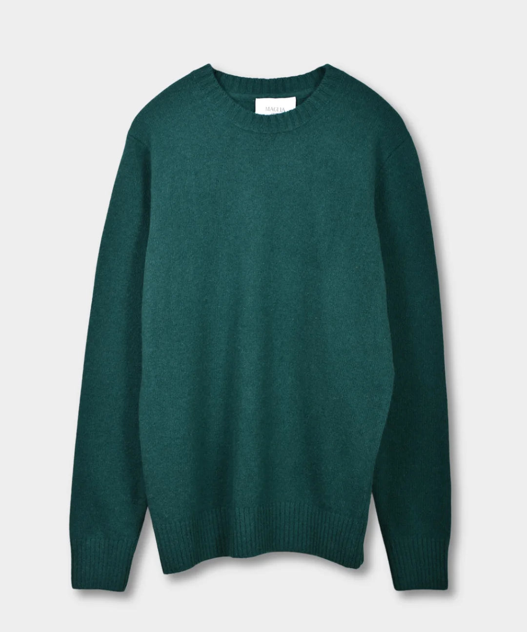 Crewneck Lambswool 7 GG - Green - Hugo Sthlm